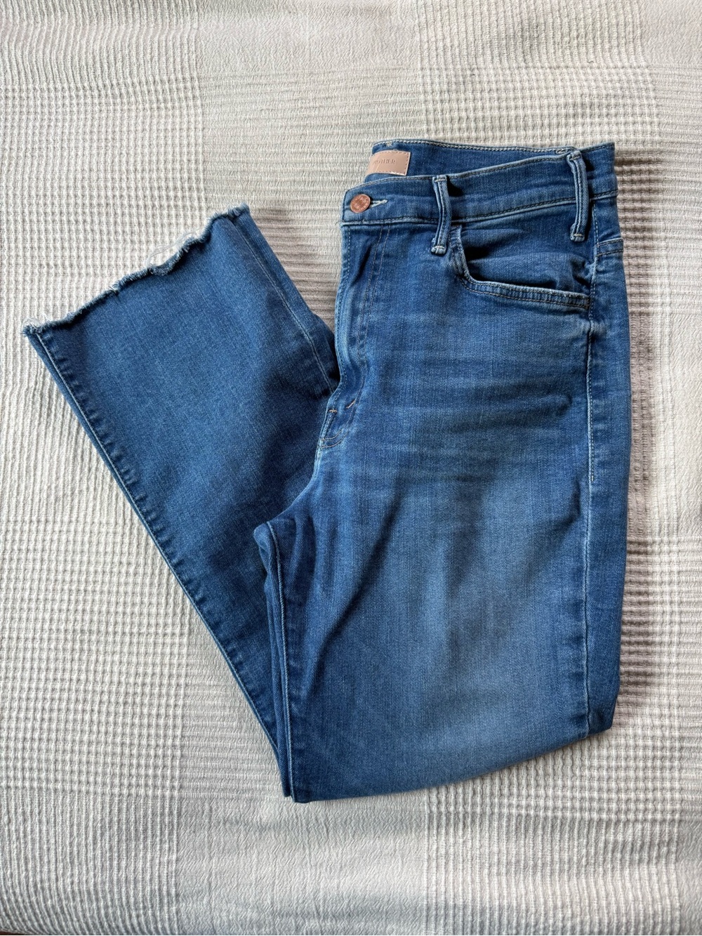 MOTHER The Lil’ Hustler Ankle Fray Jeans Sz 30P